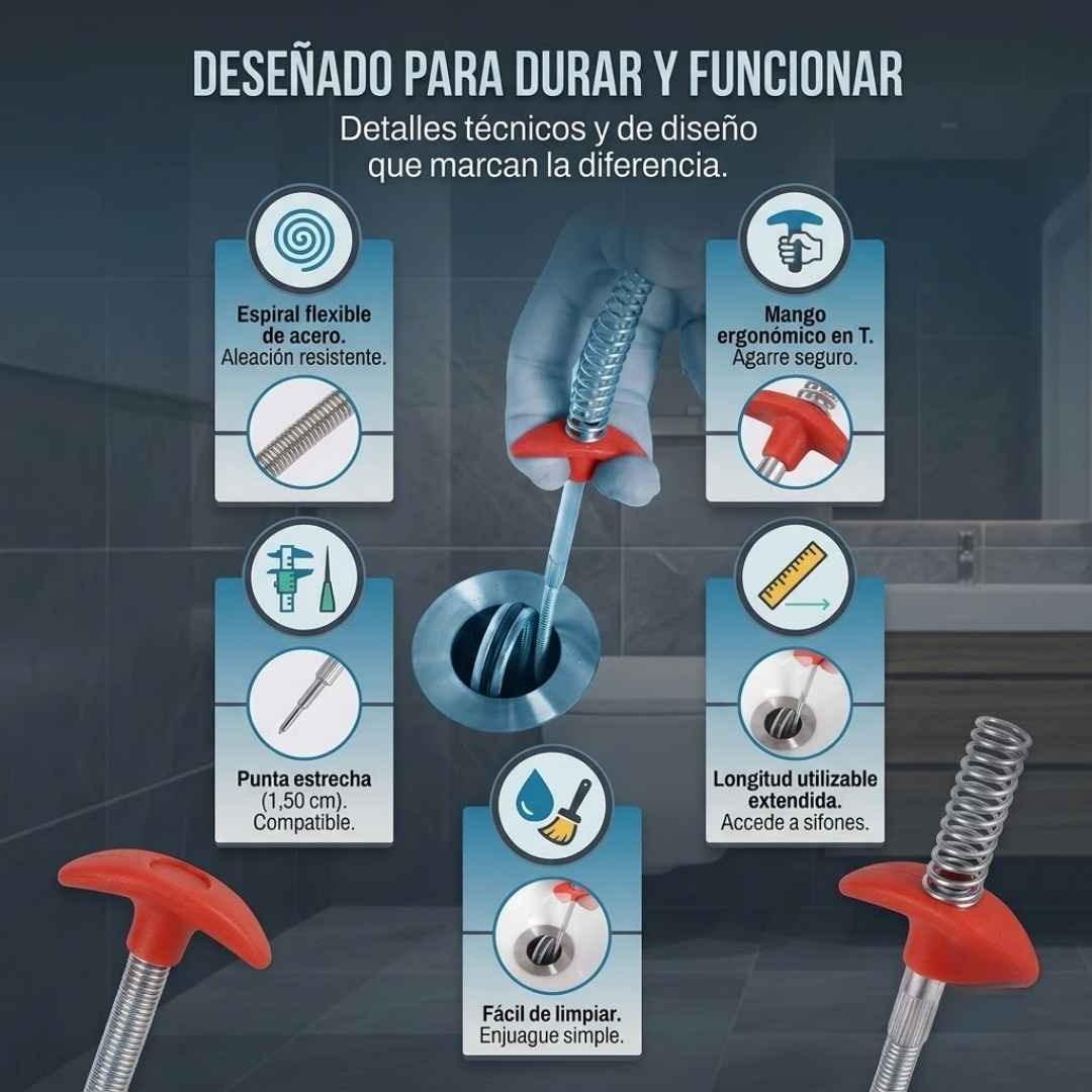 SONDA DESTAPACAÑO-Desatasca en Minutos y Ahorra en Plomeros