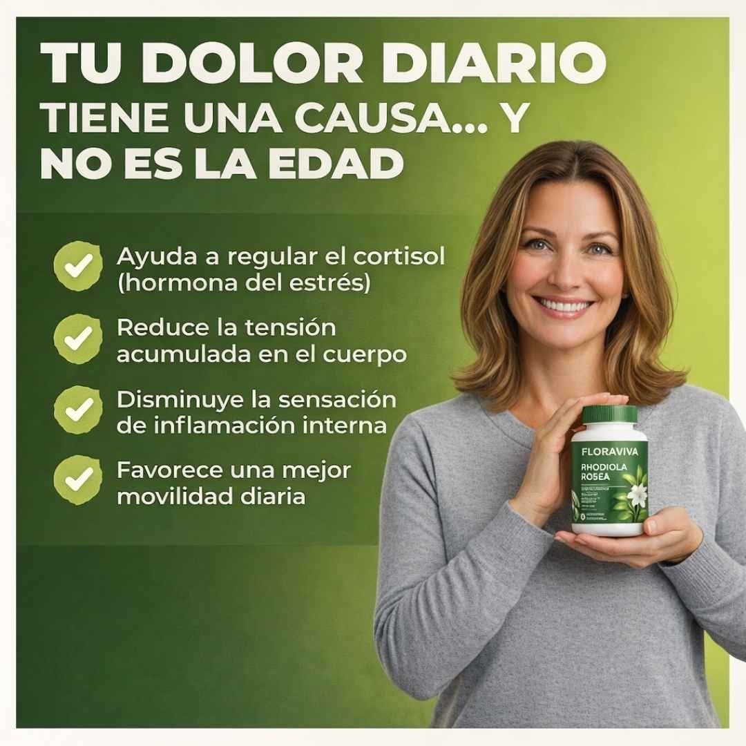 RHODIOLA ROSEA FLORAVIVA X60 CAPS-Balance de Cortisol para Bajar Peso