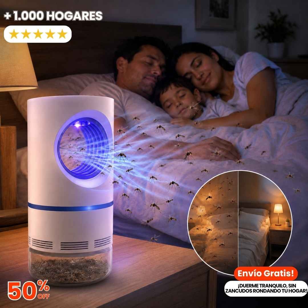 LAMPARA MATAMOSQUITOS LUZ UV: TU FAMILIA DESCANSA SEGURA Y TRANQUILA