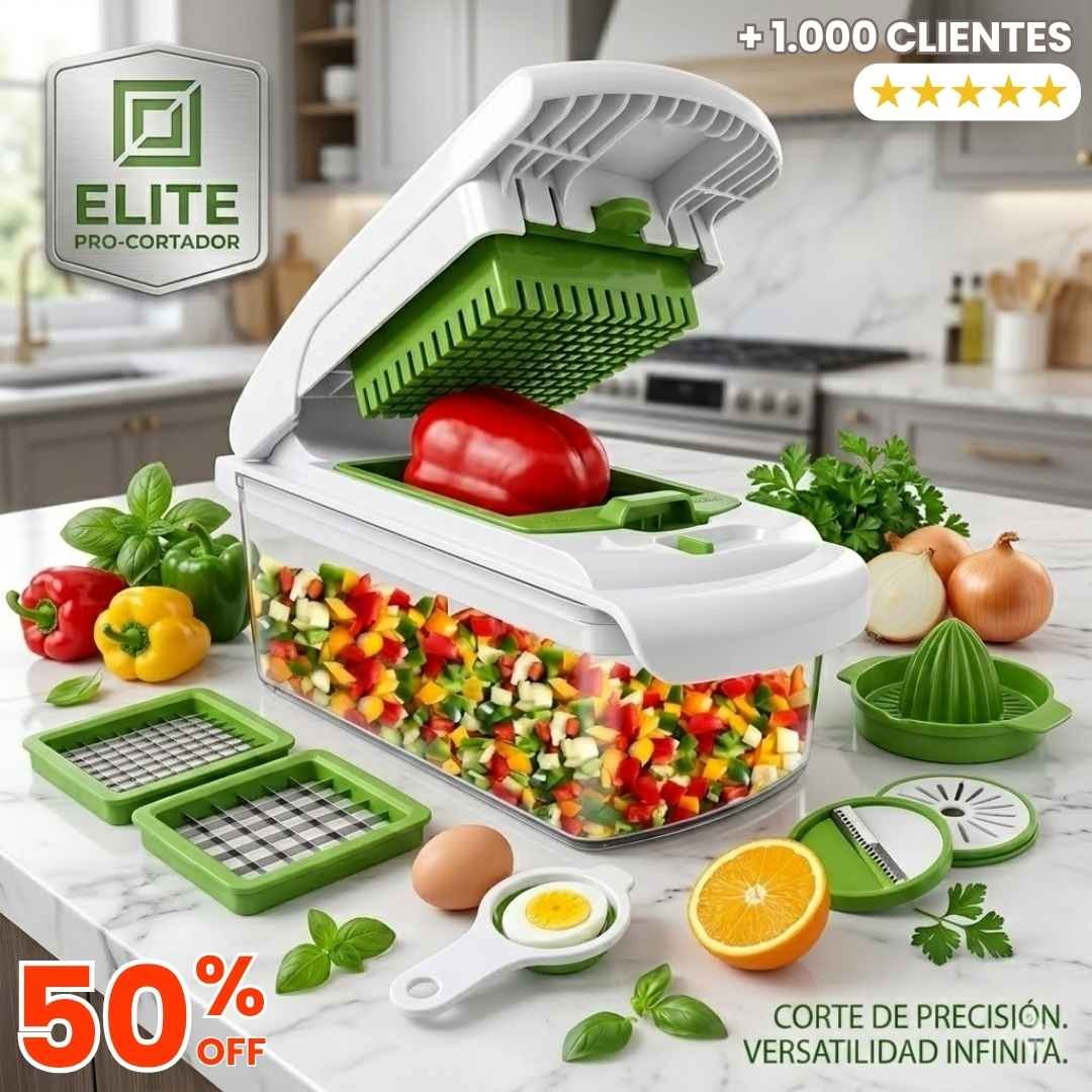 PICADOR DE FRUTAS Y VERDURAS MULTIFUNCIONAL 16 EN 1