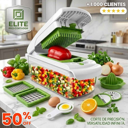 PICADOR DE FRUTAS Y VERDURAS MULTIFUNCIONAL 16 EN 1