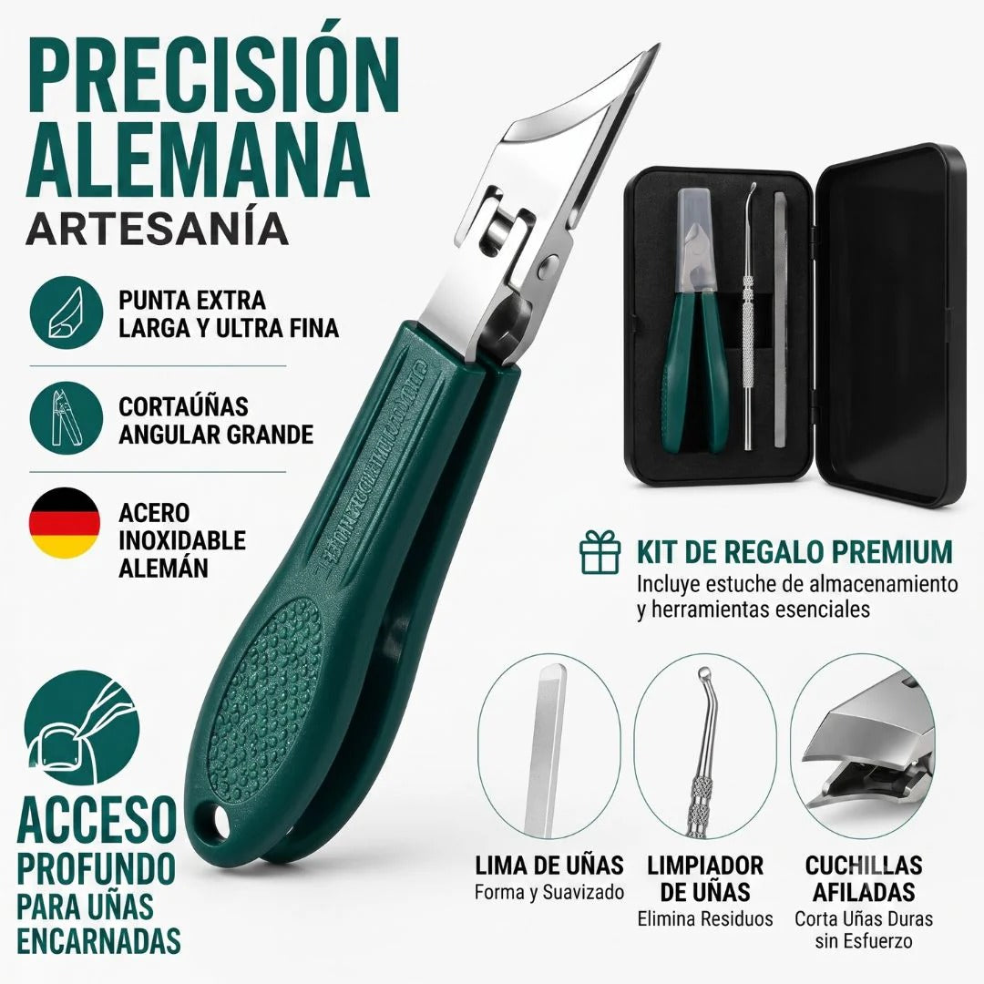 Kit Corta Uñas de Esquina + Estuche Protector: Sin dolor por uñas encarnadas