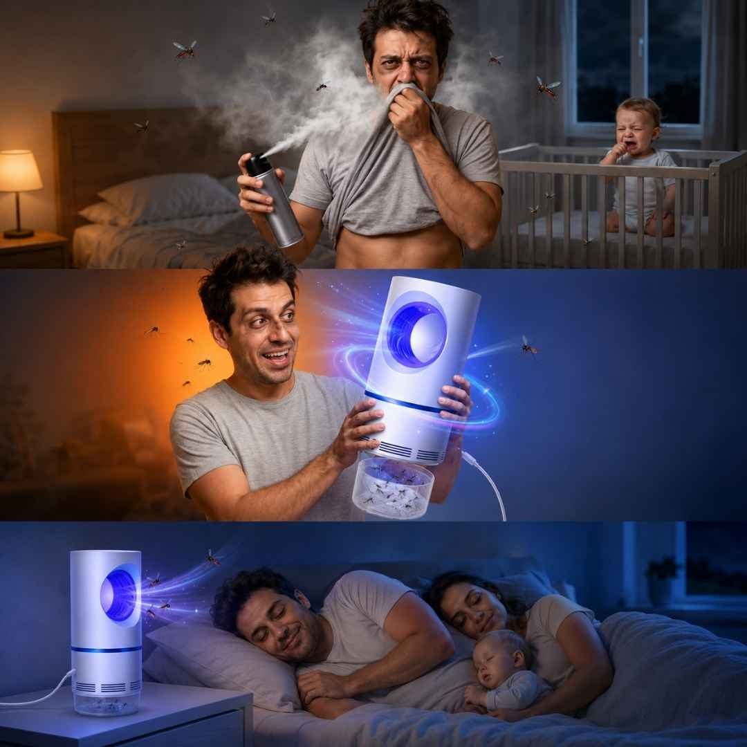 LAMPARA MATAMOSQUITOS LUZ UV: TU FAMILIA DESCANSA SEGURA Y TRANQUILA
