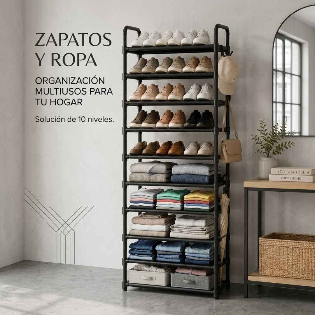 Organizador zapatero 10 niveles