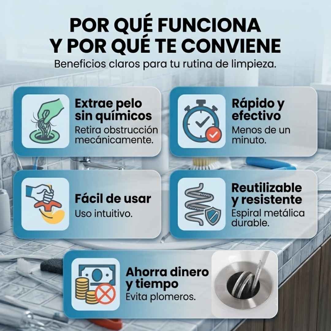 SONDA DESTAPACAÑO-Desatasca en Minutos y Ahorra en Plomeros