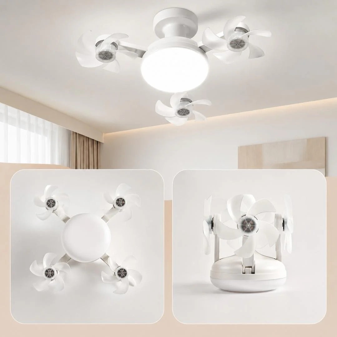 Lámpara Ventilador de Techo - Refresca e Ilumina Tu Espacio