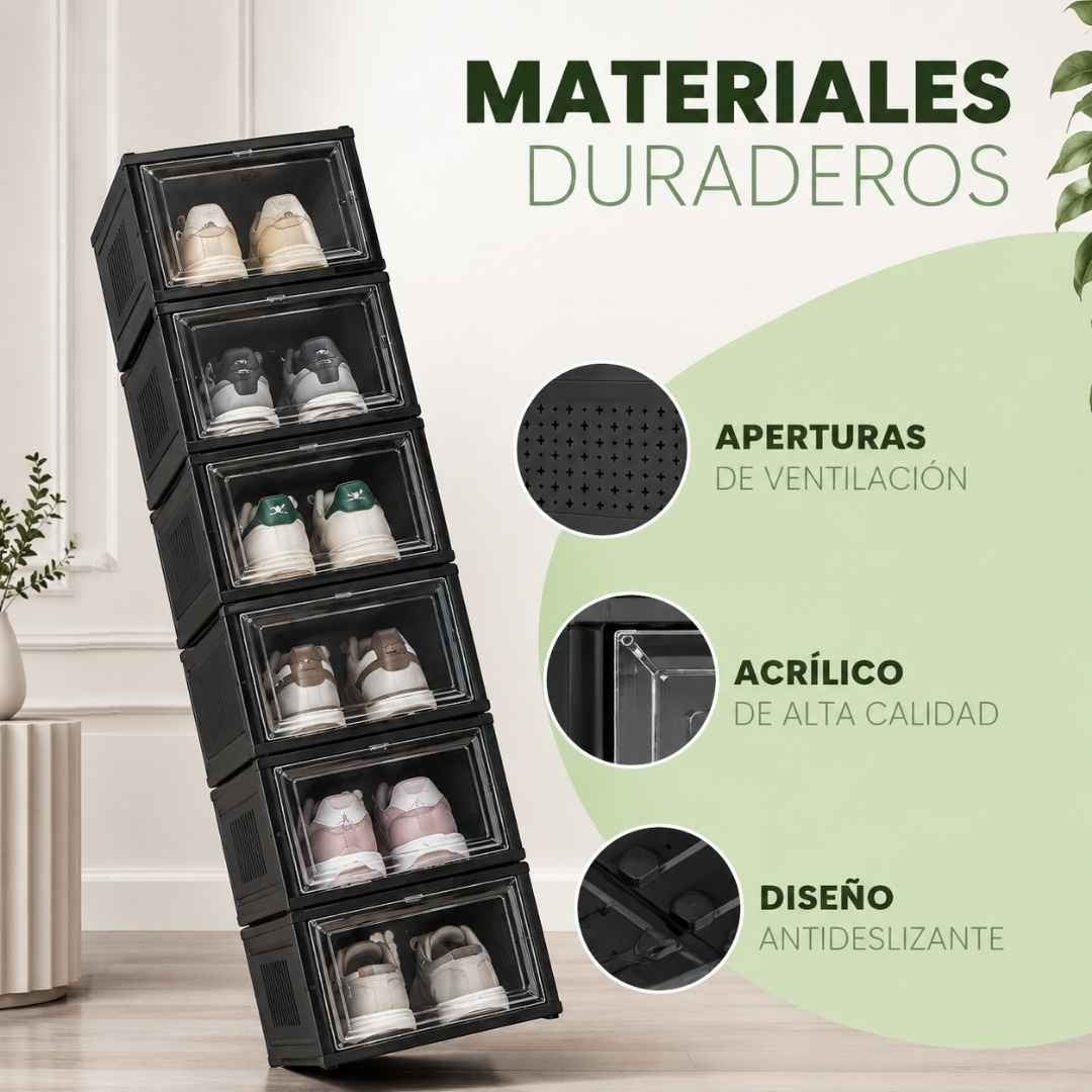 ZAPATERO PLEGABLE X6 NIVELES - MÁS ESPACIO, MÁS ORDEN