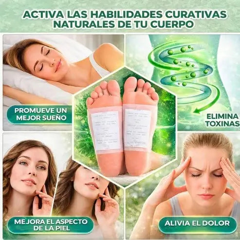 Parches Herbales de Bambú X10 - Descansa y Recupera Mientras Duermes Desintoxicantes con Extractos